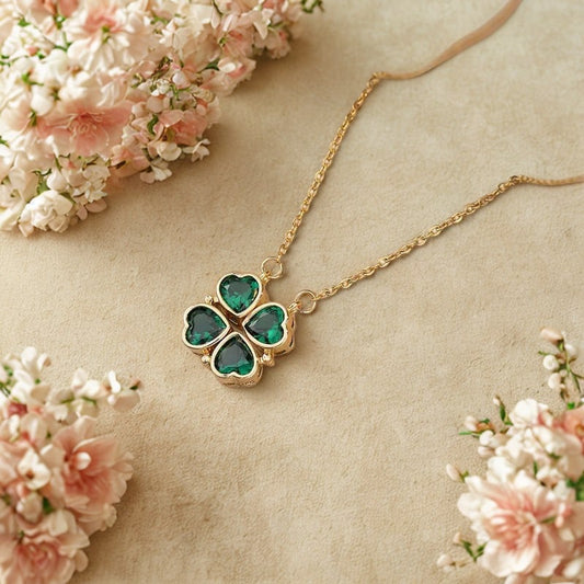 AMAYA · L'Émeraude Secrète — Collier Transformable 2-en-1