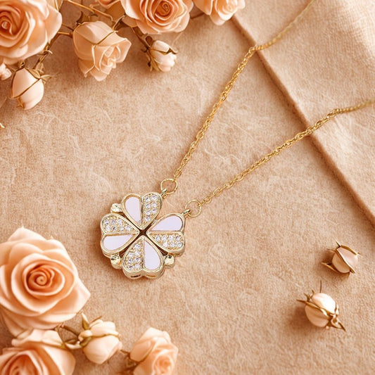 Sana · Le Cœur de Rosée — Collier Transformable 2-en-1